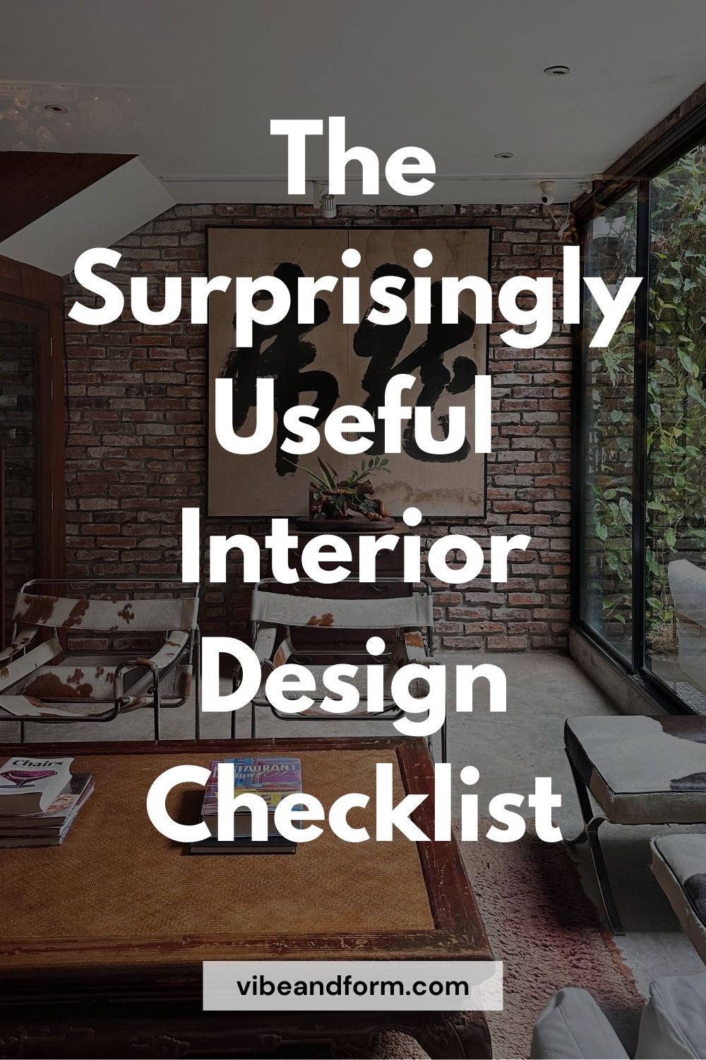 Interior Design Checklist - Vibe & Form